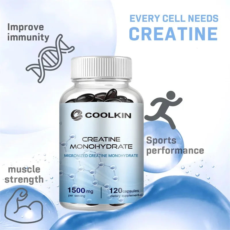 Creatine Monohydrate - Promote Muscle Recovery, Improve Athletic Performance, Improve Energy Endurance, Increase Muscle Mass