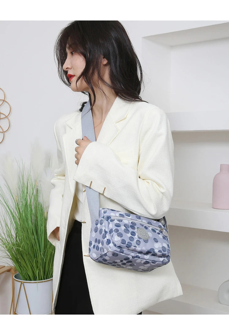 Waterproof Nylon Oxford Cloth Crossbody Bag Women's Single Shoulder Bag Versatile Durable Soft Casual Style Youth Fashion
