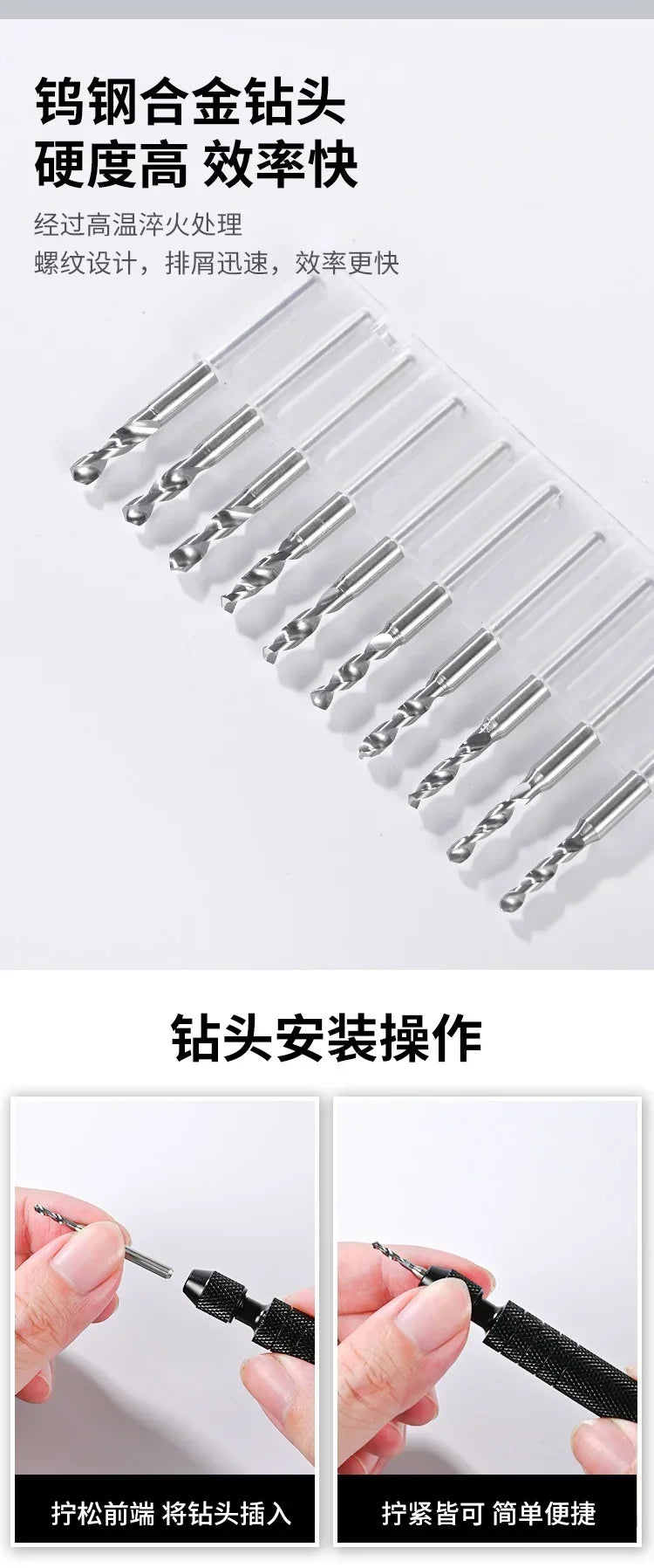 MSWZ MS-091 Portable Hand Drill Assembly Model Drilling Tools Model Craft Tools for Military Model Building Hobby DIY Tools