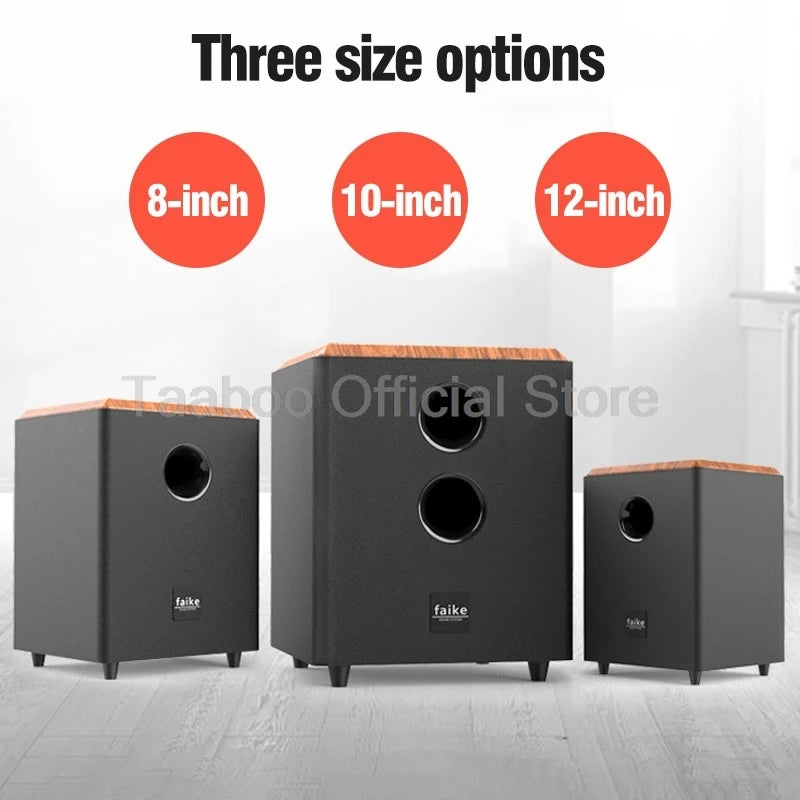 8/10/12 Inch Passive Subwoofer 80-150W High Power Speaker 4-8ohm HiFi TV Speakers Audio For Home Theater Sound System Television