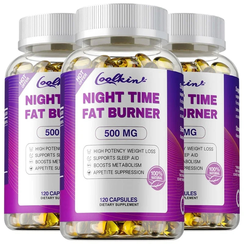 Best Nighttime Fat Burner - Thermogenic Fat Burner, Natural Appetite Suppressant and Metabolism Booster, Immune Health