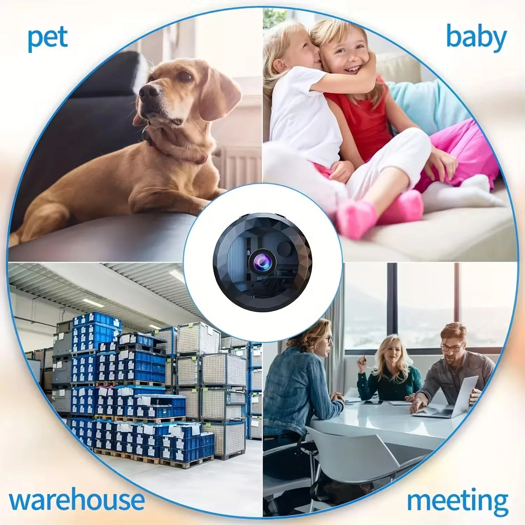 Baby Monitor 1080P HD Mini WiFi Camera Indoor Safety Security Surveillance Camcorder IP Cam Audio Video Recorder