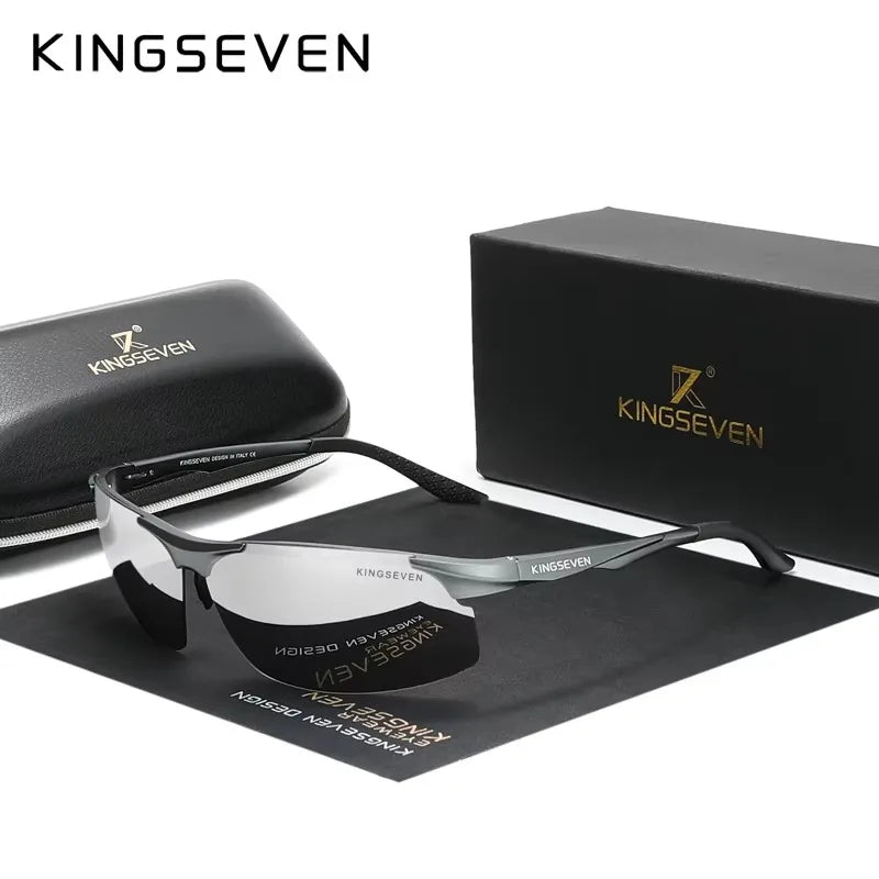 KINGSEVEN UV400 Polarized Men Sunglasses Cycling Driving Mirror Lens Male Glasses Anti-glare Women Fishing High Quality Eyewear