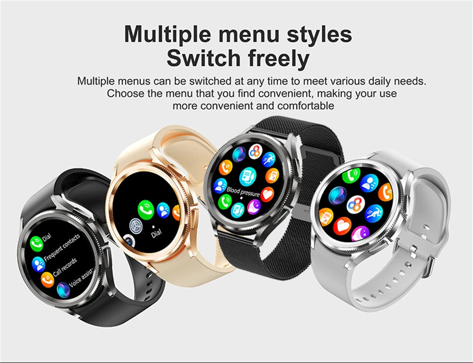 2025 New Watch 6 Smart Watch Men 1.46 inch GPS Sports Fitness Tracker Custom Dial Clock Heart Rate BT Calling SmartWatch Women