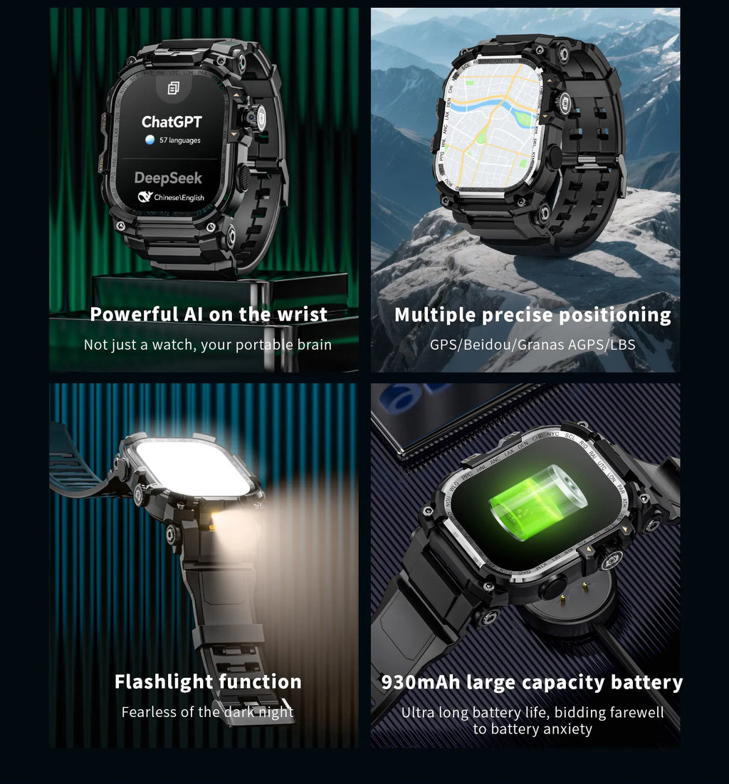 APPLLP 7 MAX 5G LTE Smartwatch 2.06inch Amoled Larger Screen Android 10.0 Smart Watch With 8MP Rotary Camera Sim Card Slot WIFI