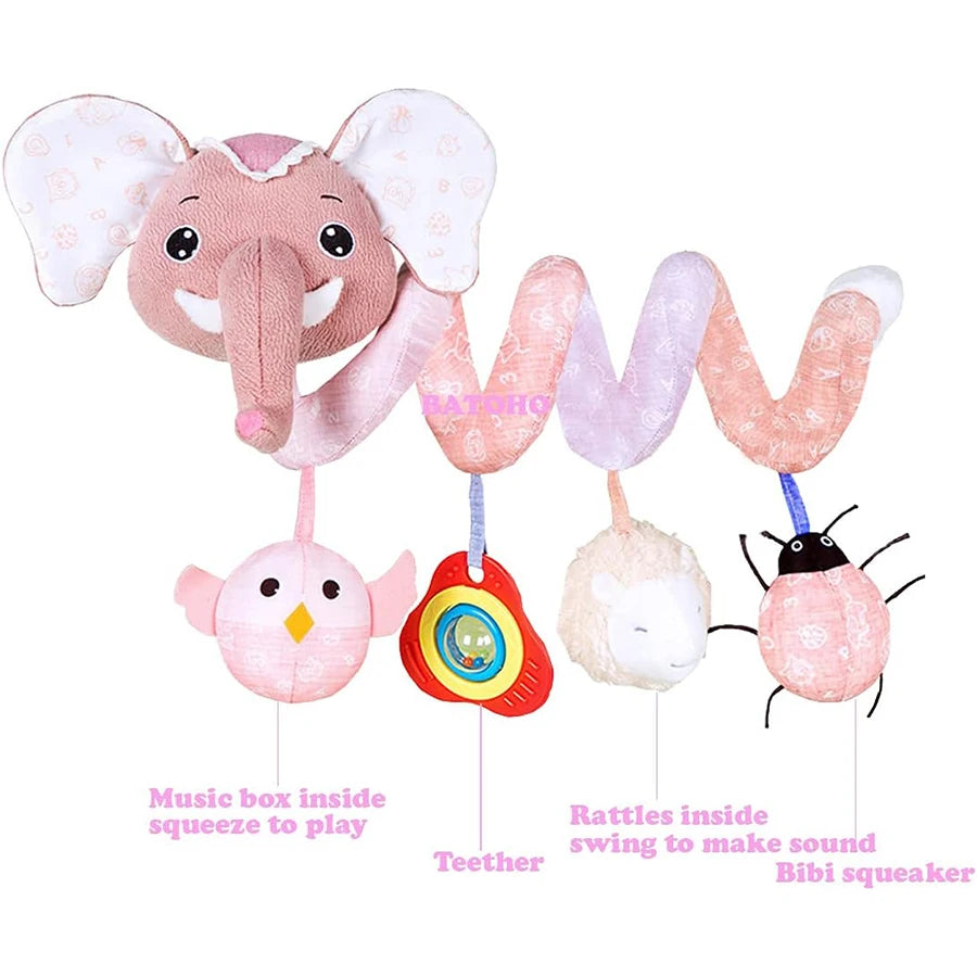 Car Seat Toys Newborn Toys Stroller Toy Baby Toys Carseat Toy for Infants for Carseat Stroller Crib with Music Rattles Teether