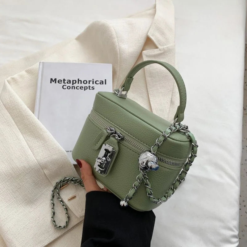 Fashionable Chain Strap  Square Bag for Women Summer New Style Handbag High Quality Crossbody Bag Stylish Trendy Small Bag