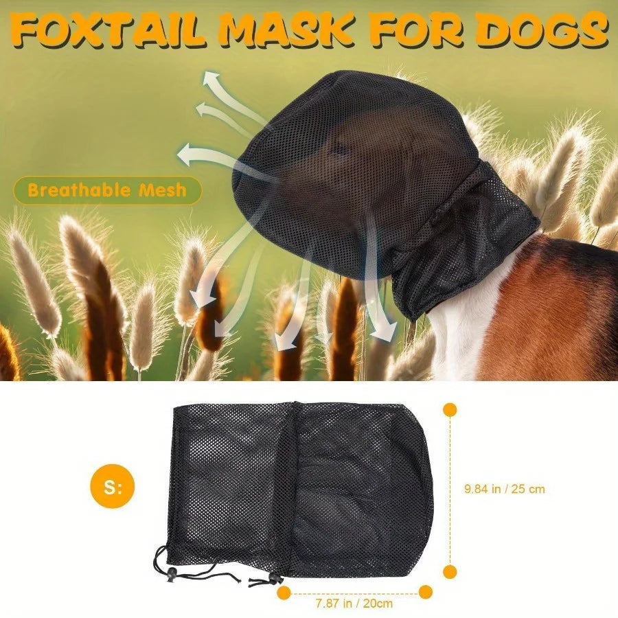 Dog Face Mask Breathable Mesh Snout Guard for Outdoor Anti Bite Scratch Cover Small Medium Large Dogs