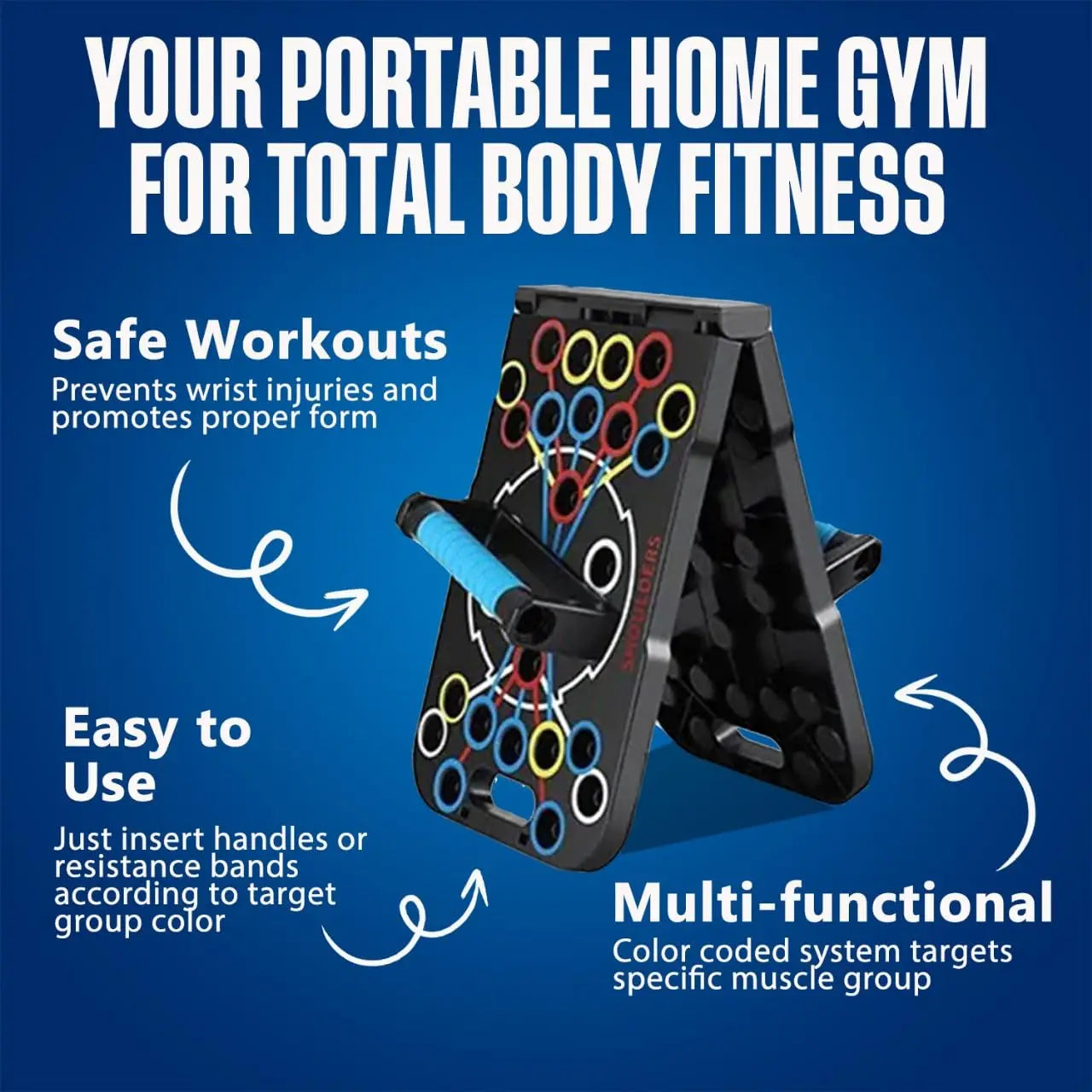 Push Up Support Board Multifunctional Exercise Chest and Abdominal Muscles Household Men's and Women's Training Board Fitness