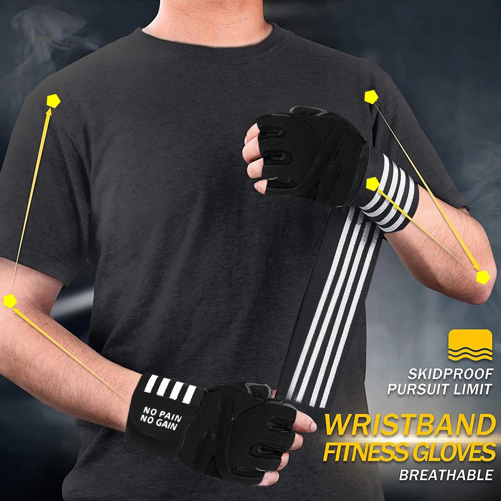 Weight Lifting Gloves Men Women Half Finger Gel Full Palm Protection Gym Glove Fitness Workout with Wrist Support Drop Shipping