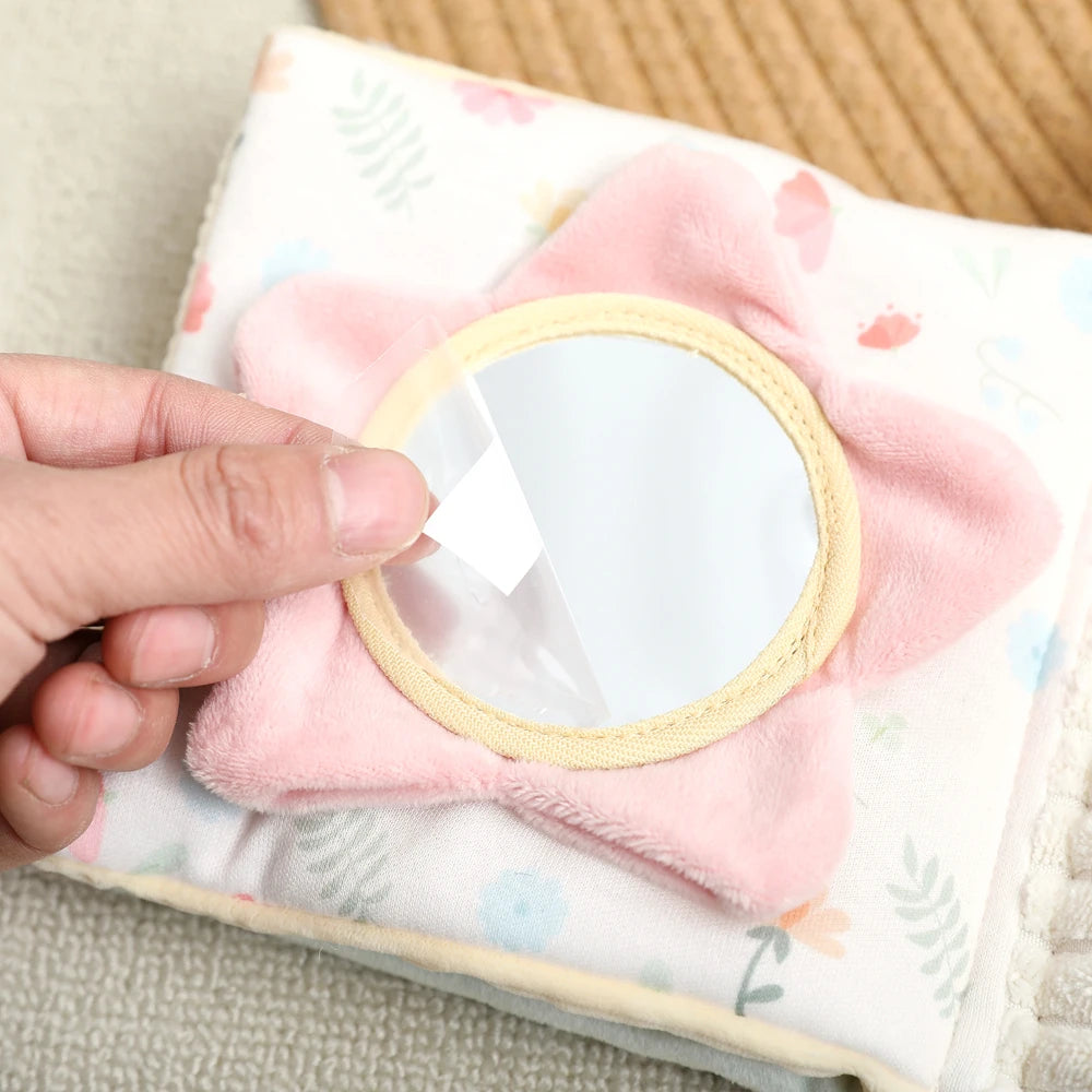 Bunny Cloth Soft Touch Book, Baby Toys 3D Sensory Early Learning Stroller Toys Infant 0-12 Months Baby Toys Multifunction Toys