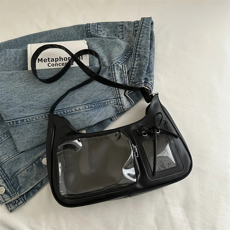 Design Sensation Single Shoulder Slant Crossbody Bag Basic Model Grain Bag Pain Bag for Girls Soft Synthetic Leather Sq...