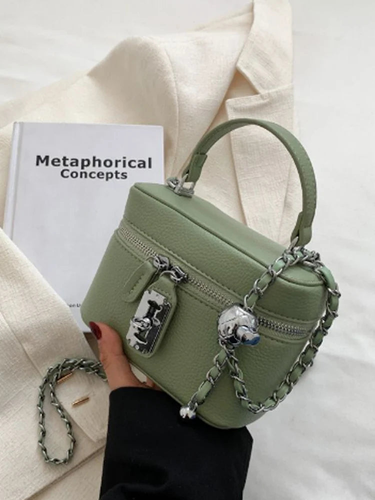 Fashionable Chain Strap  Square Bag for Women Summer New Style Handbag High Quality Crossbody Bag Stylish Trendy Small Bag