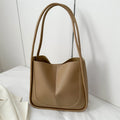 Large Capacity Bucket Bag Women's Retro Versatile Single Shoulder Tote Bag for Work Commuting Soft American Vintage Style