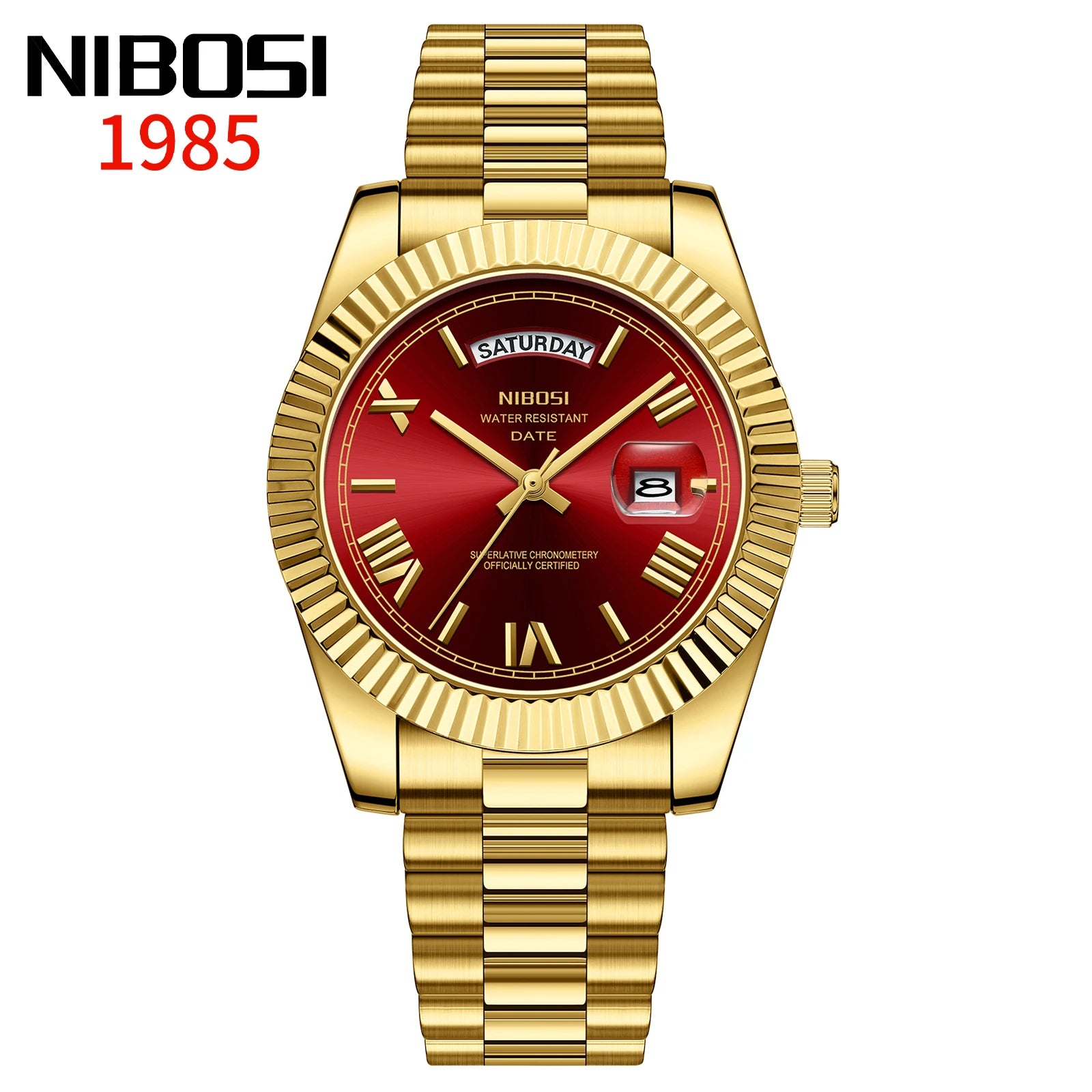 NIBOSI Top Brand Luxury Men Watches Fashion Wristwatch Day Date Miyota Quartz Watch Men Waterproof Steel Male Clock Reloj Hombre