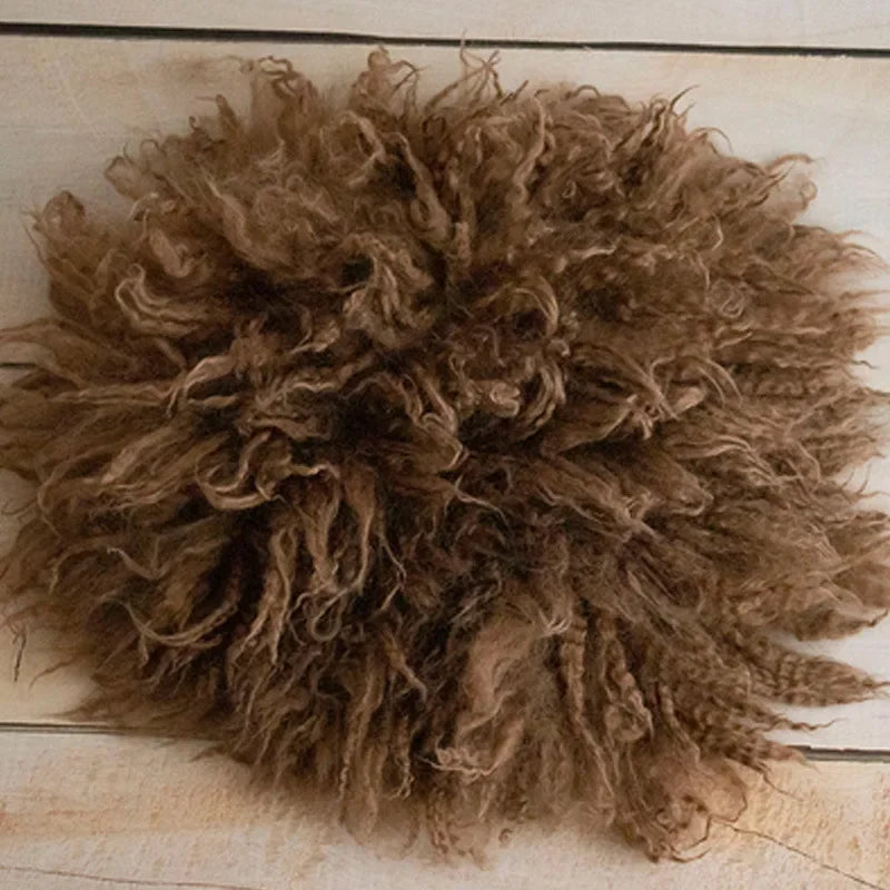 Flokati 100% Wool Blanket Mats Baby Photography Props Newborn Wrap Backdrop Prop for Newborns Photo Shoot Fotografia Accessories