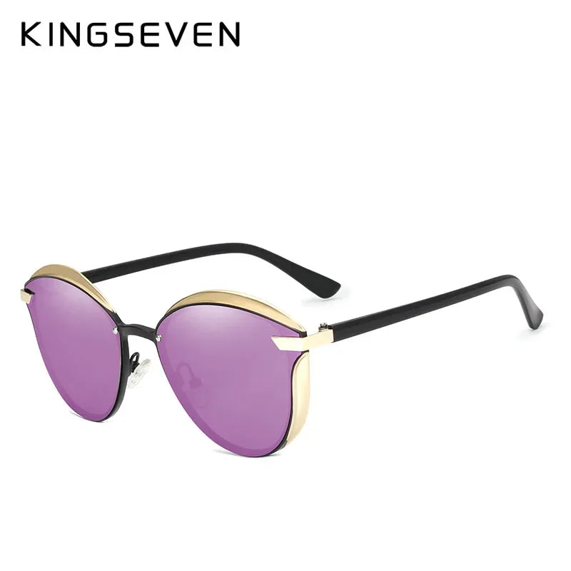 KINGSEVEN Cat Eye Polarized Sunglasses Women Luxury Ladies Fashion High Quality Driving Glasses Antu-UV400 Protection Eyewear
