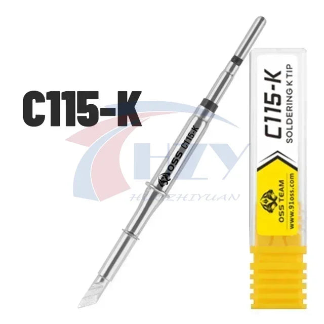 OSS C115 C210 T245 Tips Universal C245 C210 C115 Soldering Iron Tip Compatible SUGUN Maant GVM OSS Soldering Station Handle