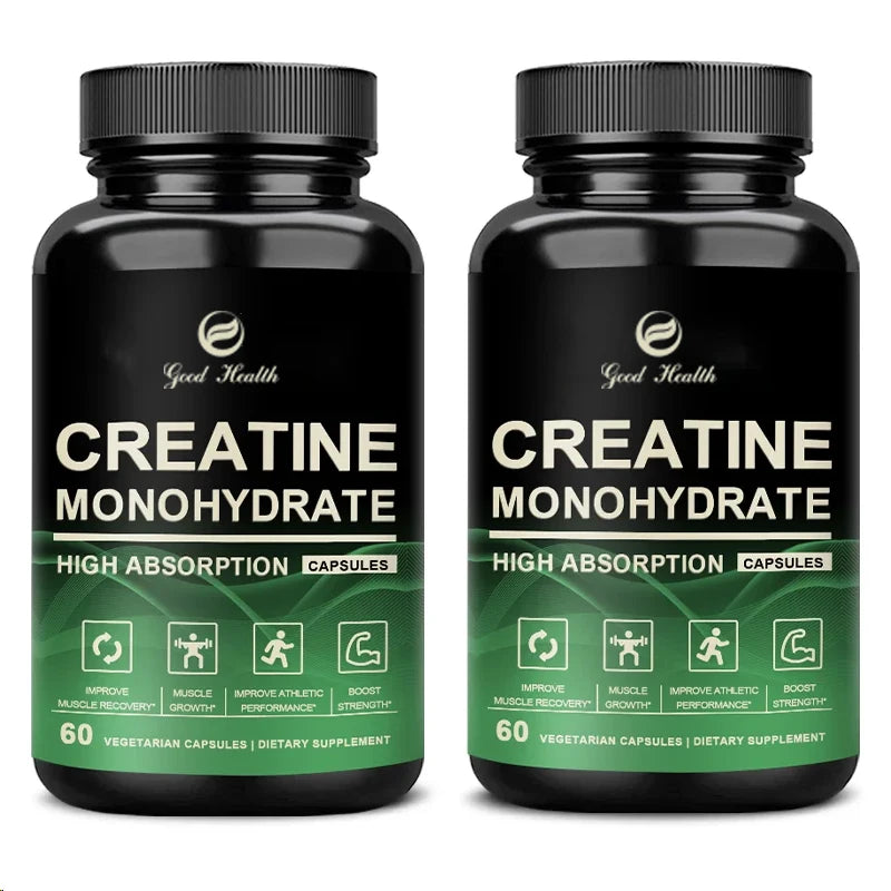 Creatine Monohydrate Capsules For Enhance Muscle Mass Strength & Performance Improvement Workout Recovery Mass Gainer