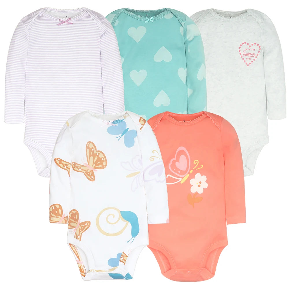 2023 Spring Autumn Baby Bodysuits Long Sleeve Baby Boy Girl Clothes 100% Cotton Bebe Jumpsuit Newborn Body Infant 0-24Month