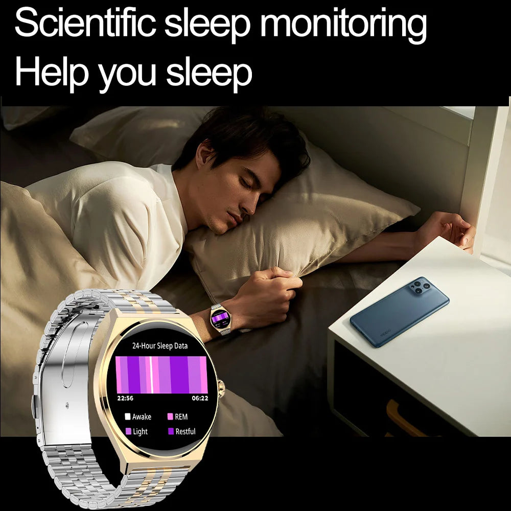 DAORKOW New Ultra thin Wireless Call SmartWatch Women Watches Men Sports Fitness Tracker Heart Rate Smartwatches For Android IOS