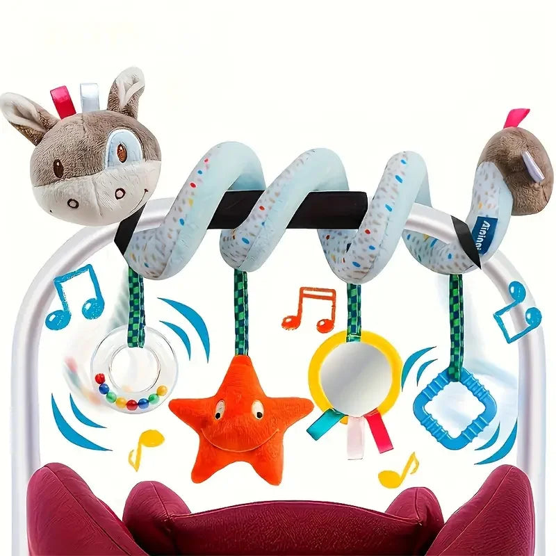 Car Seat Toys Newborn Toys Stroller Toy Baby Toys Carseat Toy for Infants for Carseat Stroller Crib with Music Rattles Teether