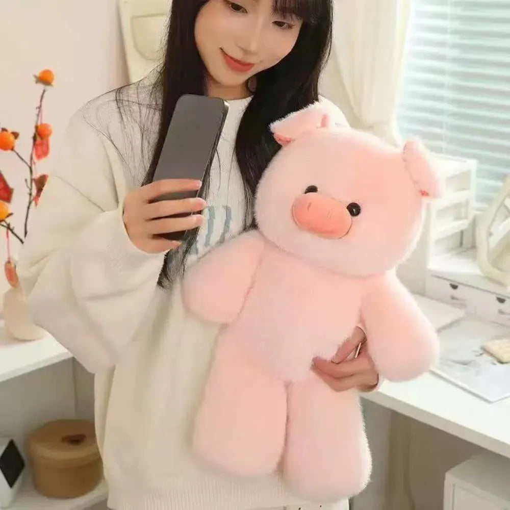New 17.7'' Giant Walking Pig Hugging Pillow Pig Stuffed Animal Plush Pillow for Girlfriend Adults