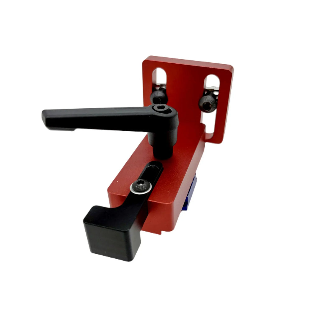 Miter Track Stop T-Slot T-Tracks Stop Chute Locator Aluminium Alloy Backing Connector for Woodworking Guide Rail Table Saw DIY