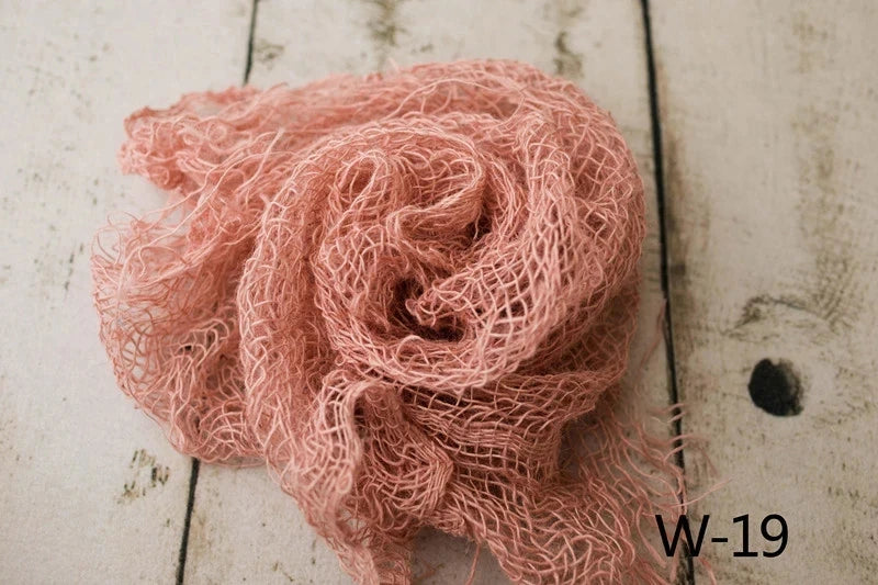 Newborn Photography Props Handmade Twine Net Folding Linen Blanket Mat Background Photo Decoration Studio Shooting Accessories