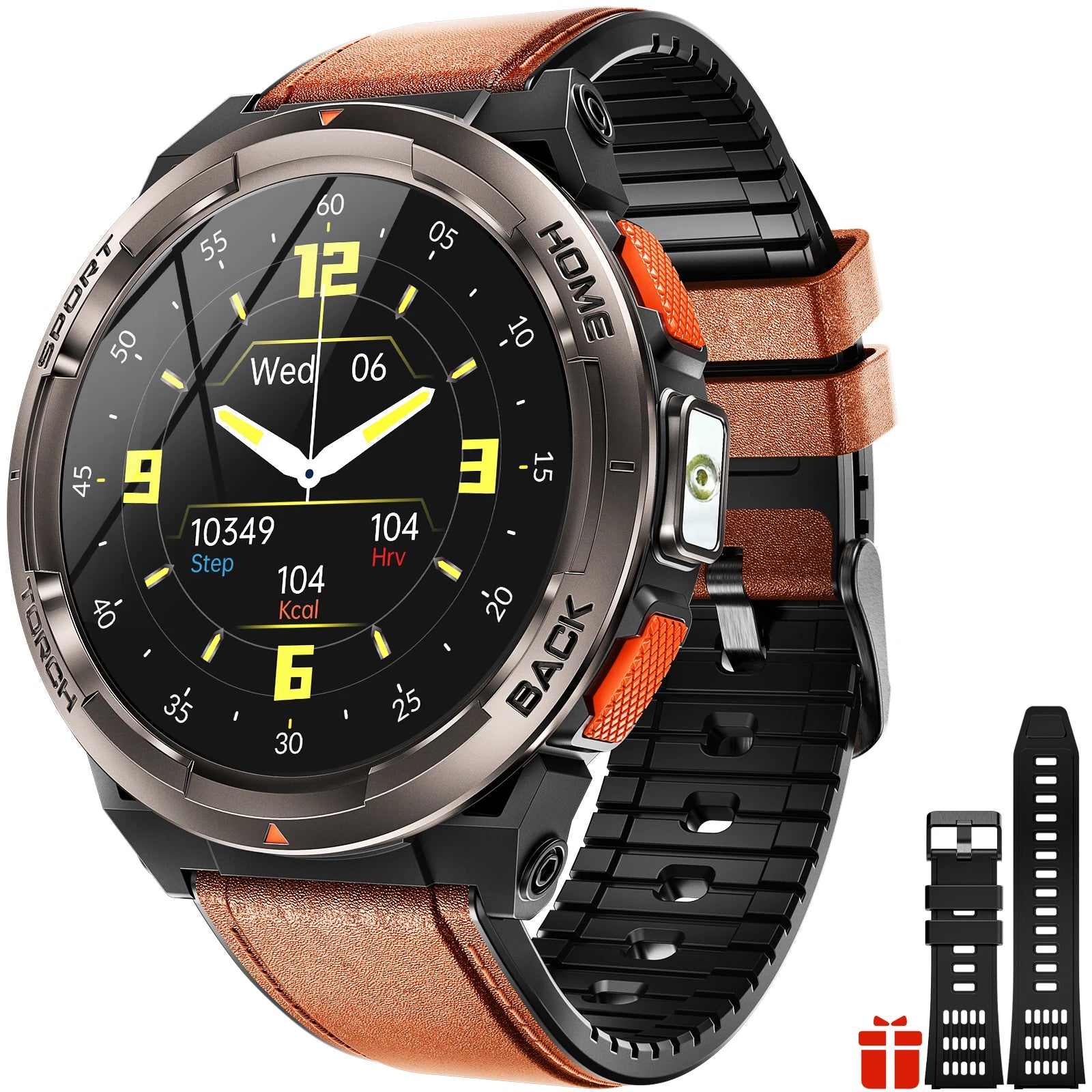 EIGIIS Smart Watch KE5 2024 3ATM Waterproof Original Design Sports Watch With Compass And Altitude Barometer LED Flashlight Call