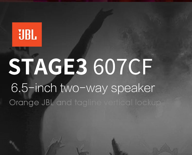 JBL 6.5-inch car audio speaker STAGE3 607CF two-way door speaker treble mid-speaker subwoofer speaker car speaker surround sound
