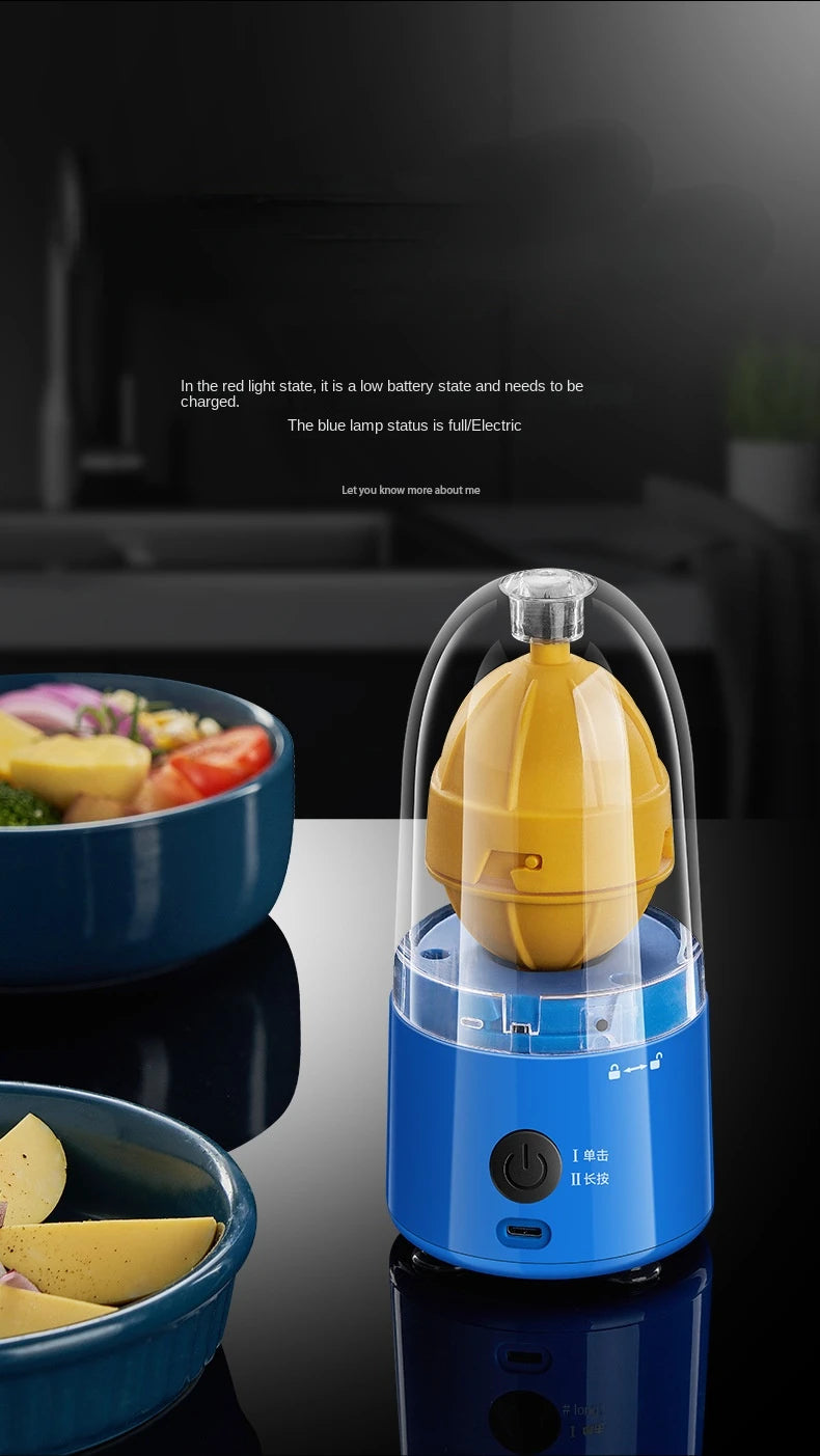 1pc Fully automatic wireless egg yolk and egg white mixer, rechargeable baby food with balanced nutrition, kitchen cooking tools