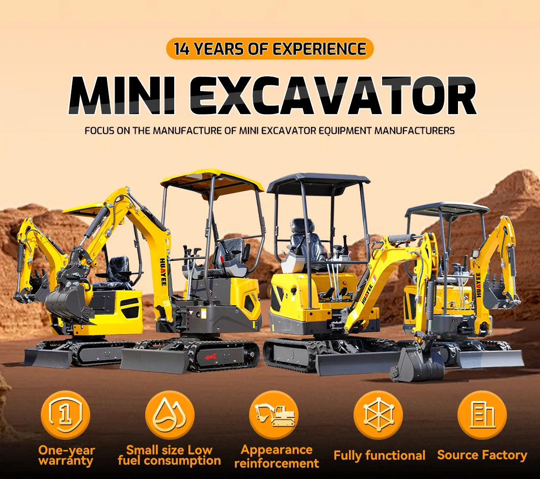 Hydraulic Mini Excavator Prices Multifunctional EPA Engine Small Diggers Portable Excavadora Customize Mini Small Excavators