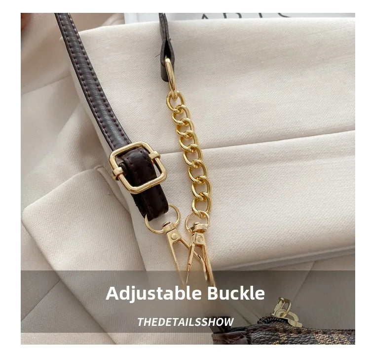 Vintage Floral Print Underarm Bag Women's Crossbody Shoulder Bag Casual Versatile Small Bag Popular Female Fashion Design