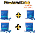 BIYDOE 4Pack/Set 20PCS/PACK Powdered Drink Boost Mood Balanced Immune System Helps Relieve Stress Anxiety Makes You Feel Relaxed