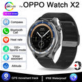 For OPPO Watch X Smart Watch Men High-end Business Men Bluetooth Call IP68 Waterproof Fitness Tracker Smartwatch Man 2025 New