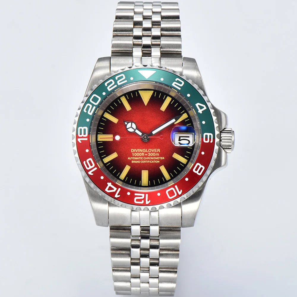 Luxury NH35 Watch 40mm Diver Men's Mechanical Watch Sapphire Glass Automatic Watch NH35 Stainless Steel Watch for men