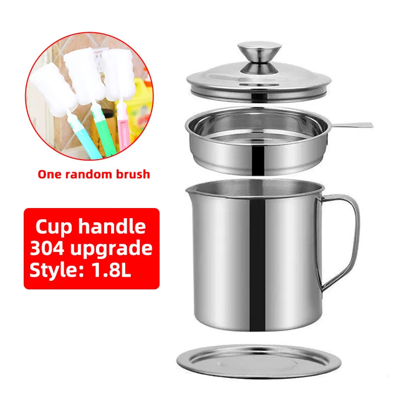 Japanese Deep Frying Pot With A Thermometer And A Lid Fryer Pan 304 Stainless Steel Kitchen Tempura Oil Frying Pan Fryer