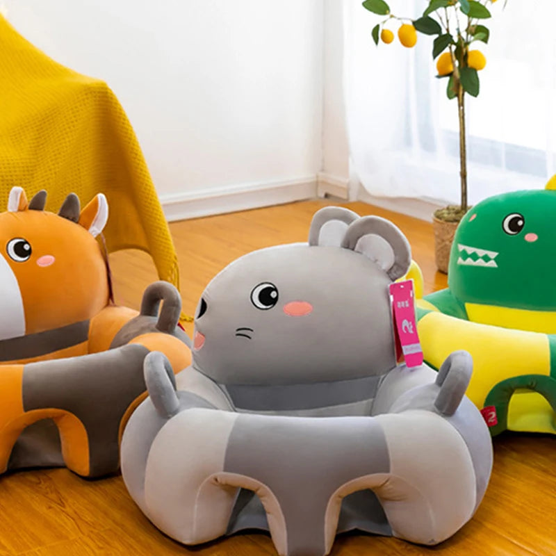 1Pcs Baby Support Seat Sit Up Soft Chair Cushion Sofa Plush Pillow Toy Animal Sofa Seat Pad