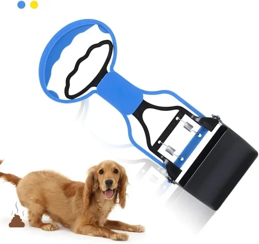 Durable Plastic Portable Pet Pooper Scooper with Sawtooth Edge Dog Poop Picker for Indoor Outdoor Cleaning Tool