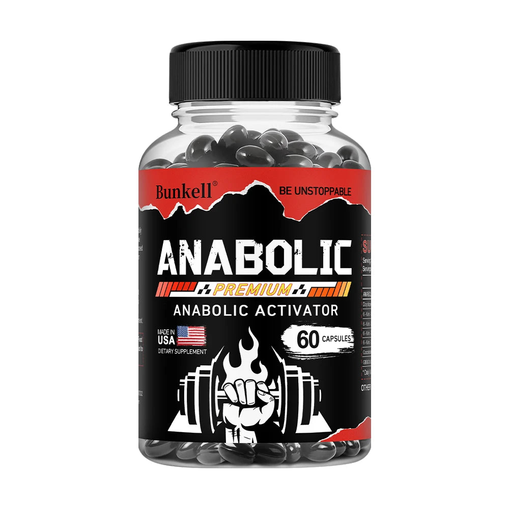 Men’s Muscle Builder Capsules - Lean Muscle Growth, Strength, Endurance & Recovery, Anabolic Activator, 30/60/120 Capsules