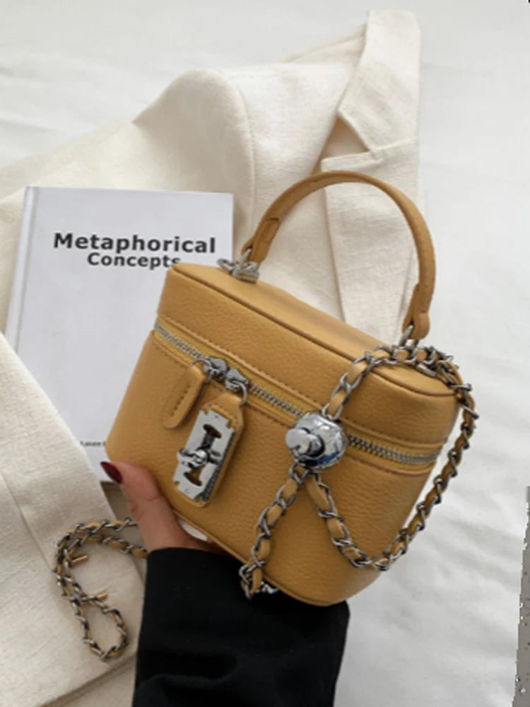Fashionable Chain Strap  Square Bag for Women Summer New Style Handbag High Quality Crossbody Bag Stylish Trendy Small Bag