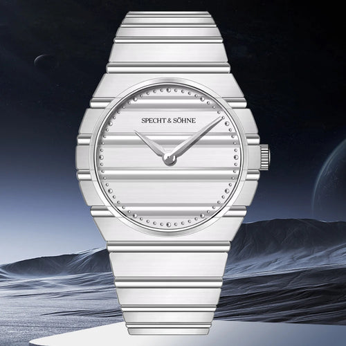 2025 New Arrivals Specht & Söhne POL Watches For Men Ultrathin Steel Sapphire Crystal Blue Quartz Watch Relogio Masculino 37MM
