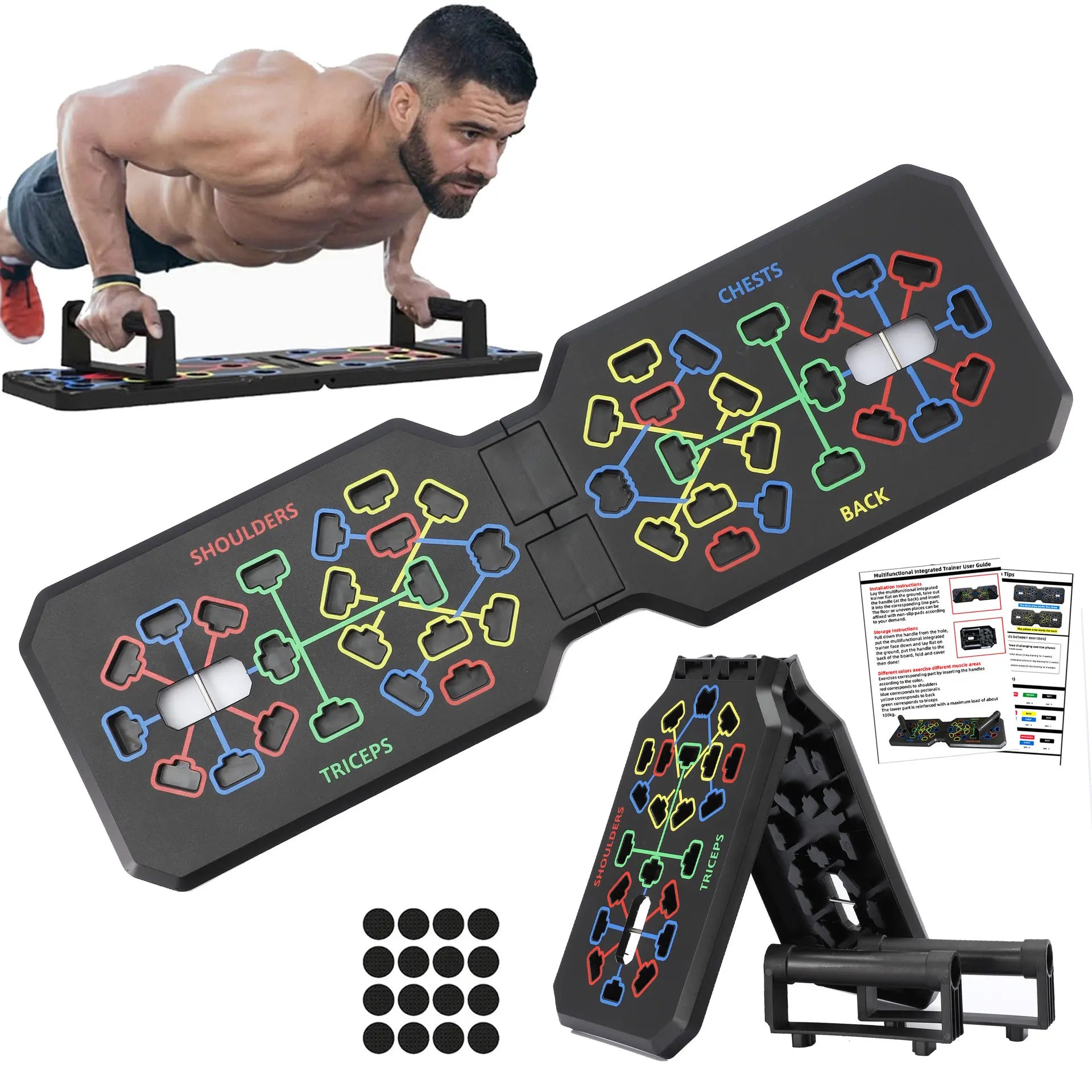 Push Up Support Board Multifunctional Exercise Chest and Abdominal Muscles Household Men's and Women's Training Board Fitness