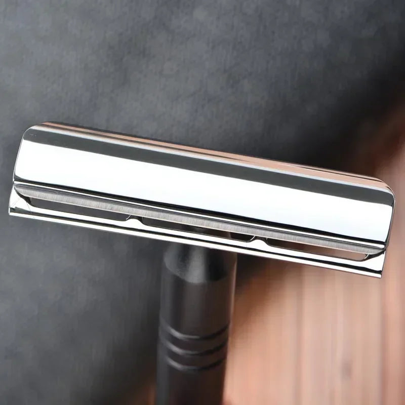 2026 YAQI Chrome And Black Color Aluminum Handle Light Weight AC Blade Excalibur Single-edged Mens Shaving Safety Razor