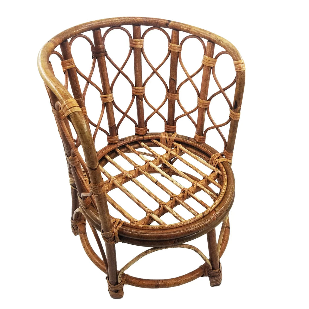 Baby Chair Newborn Photography Props Furniture Retro Bamboo Boy Wooden Bed Newborn Photo Posing Prop Basket Baby Crib Accessori