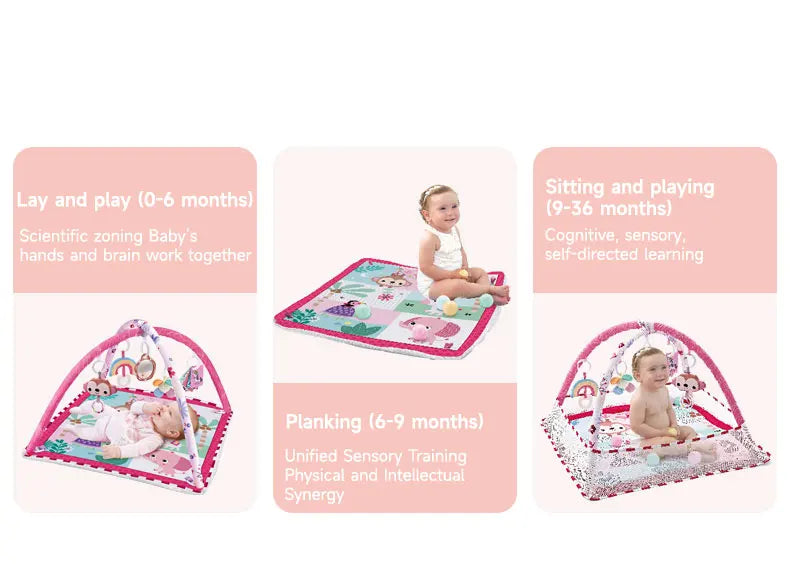 Baby Enlightenment Game Mat Crawling Blanket Early Education Activity Gym Toy Multifunctional Fence Pad Sports Fitness Frame Toy