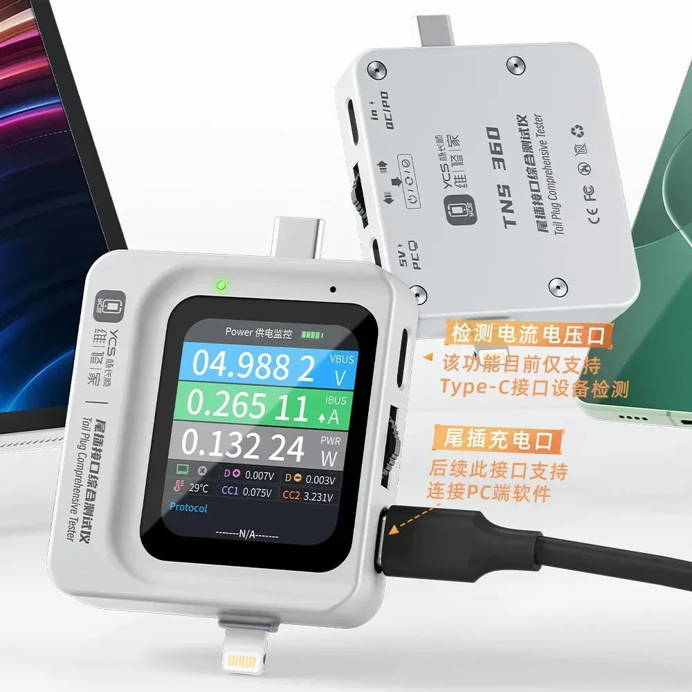 Détecteur 3-en-1 Prise Téléphone iOS USB-C Jack