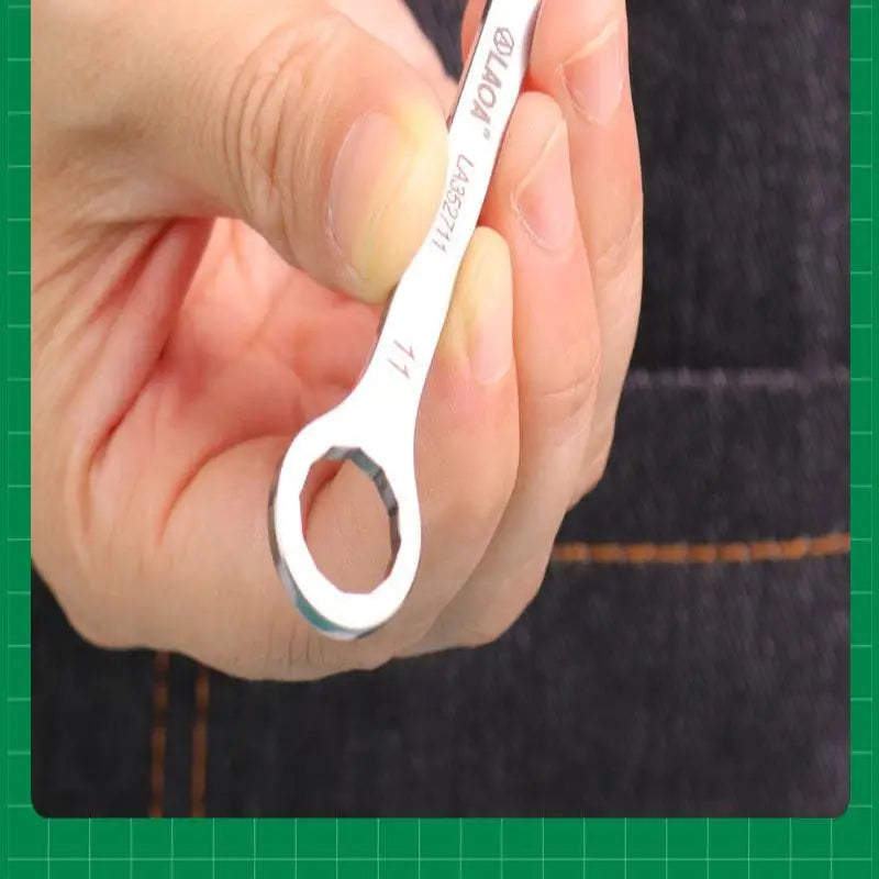 1/8/10Pcs Mini Thin Stainless Steel Double Open-end Wrench 5-11mm Dual-purpose Wrench For Repair Hand Tool Accessory