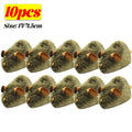 10/1PCS Interactive Mouse Plush Cat Chew Toy Squeaky Imitation Mice Bite-resistant Kitten Toy Interactive Plush Cat Toy Supplies